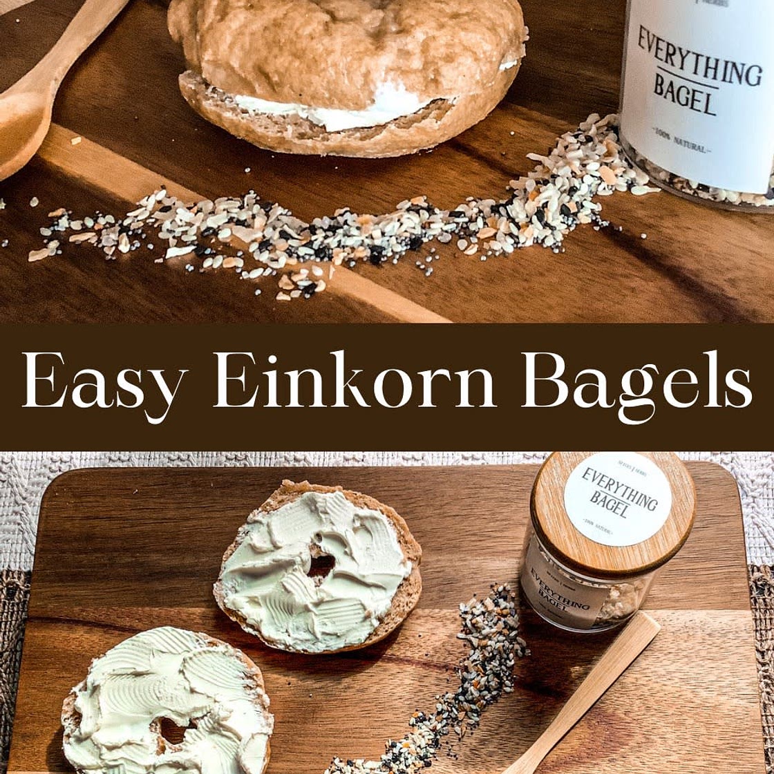 Easy Einkorn Bagels