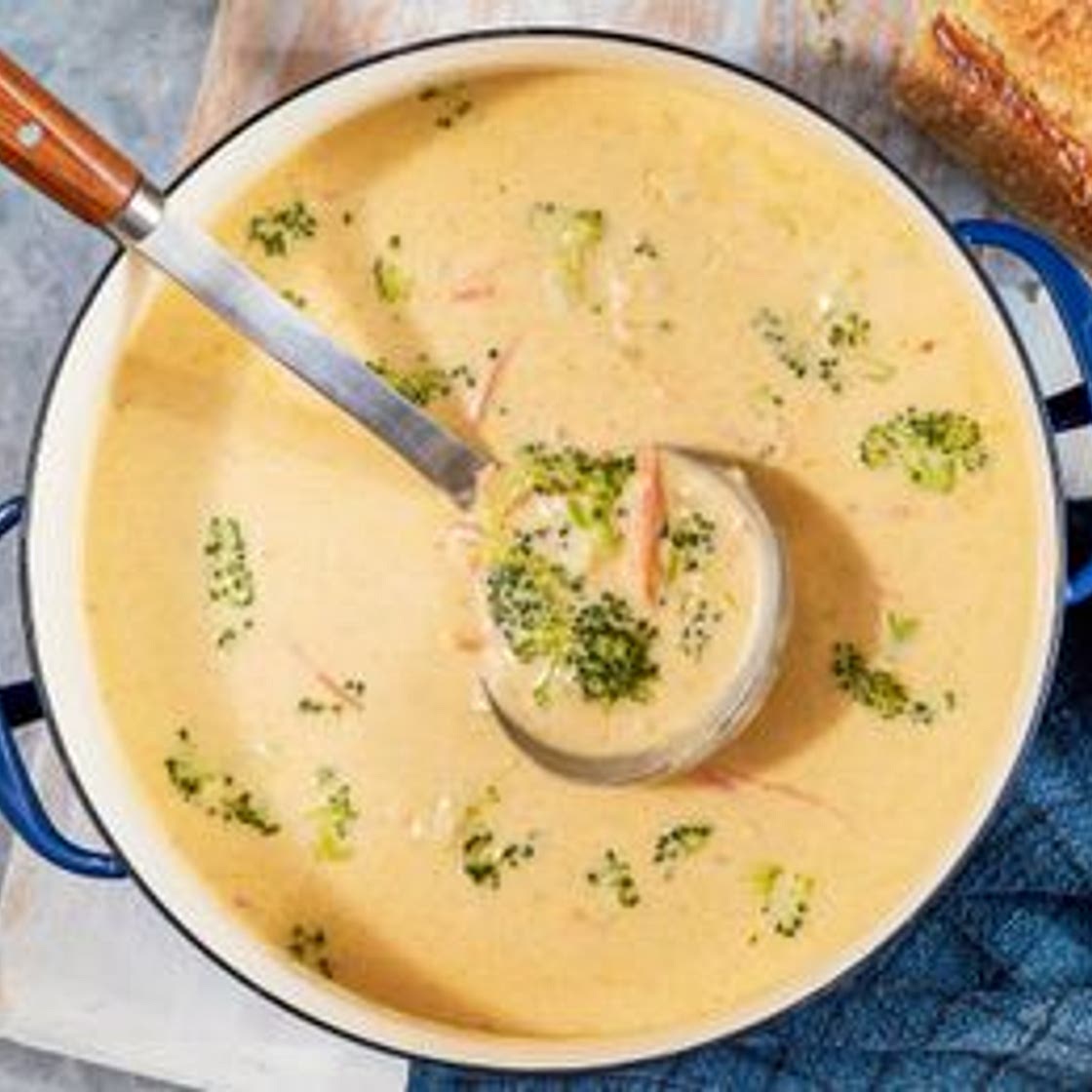 Broccoli Cheddar Creamy Beans