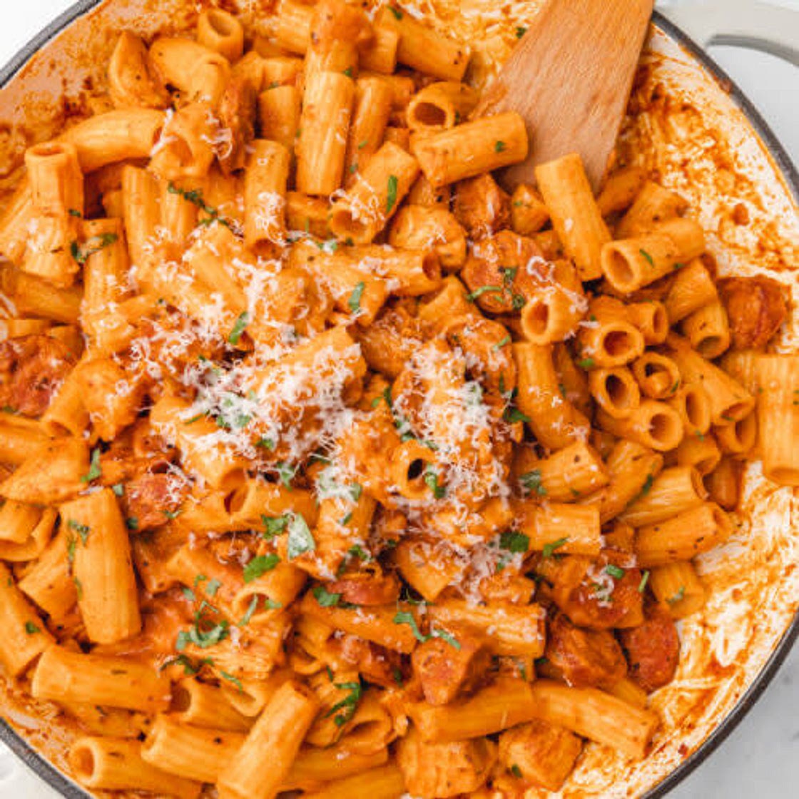 Creamy Chicken And Chorizo Pasta Recipe 
