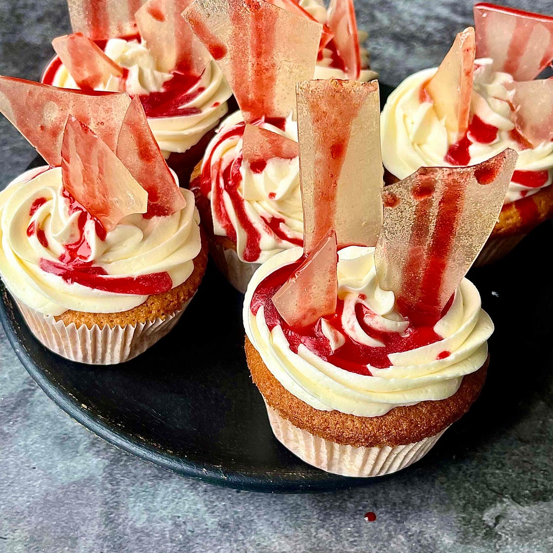 Fake Broken  Glass Cupcakes 