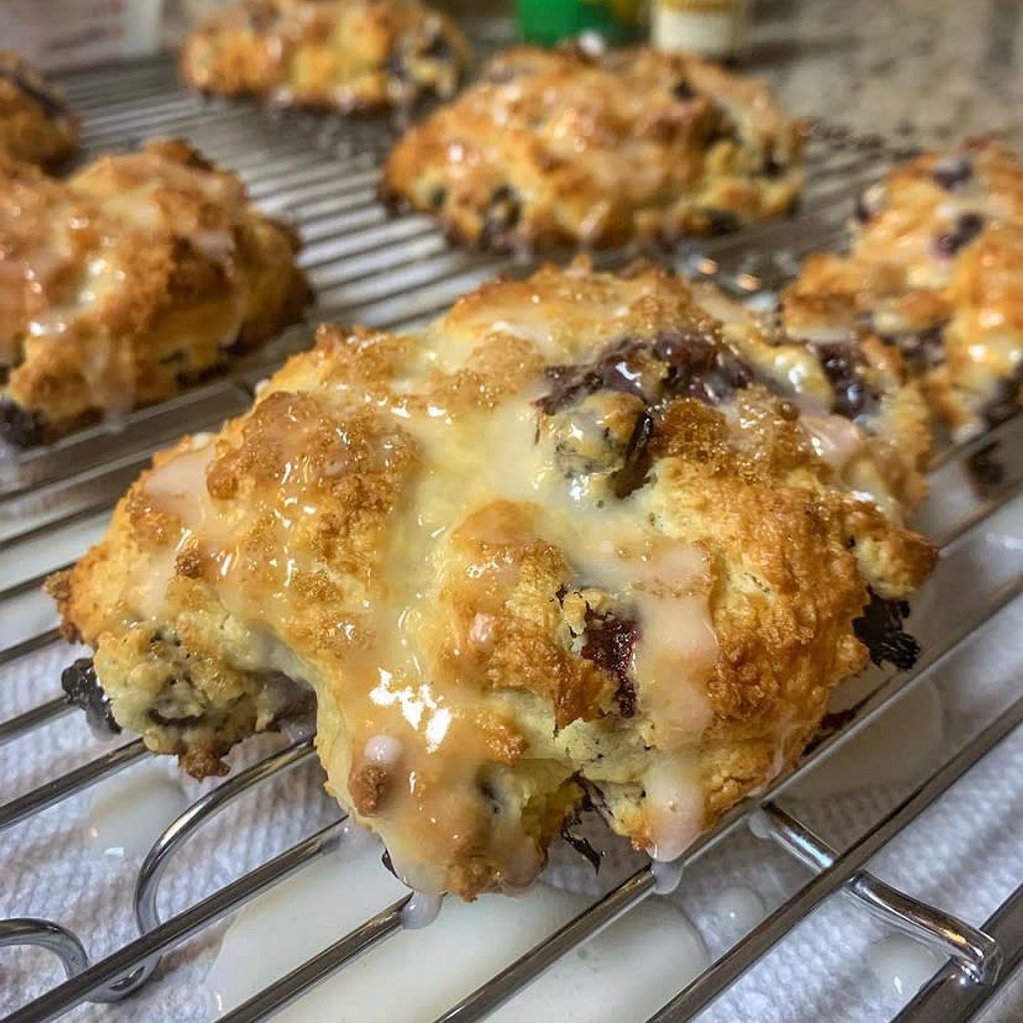 Blueberry Drop Biscuits 