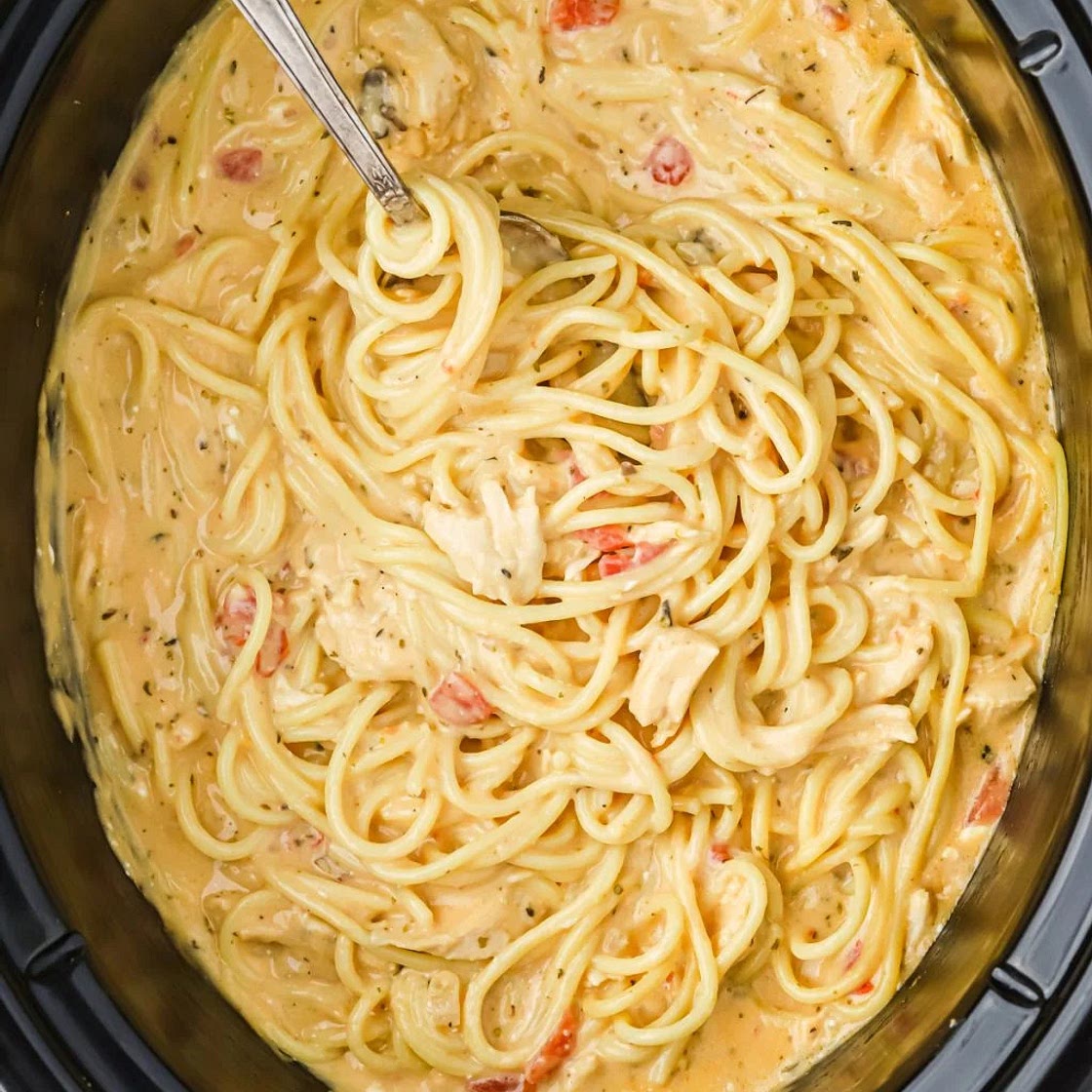 Creamy Chicken Spaghetti