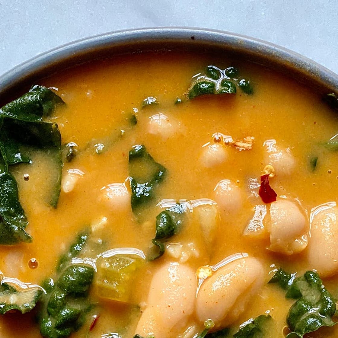 Creamy White Bean and Kale Soup