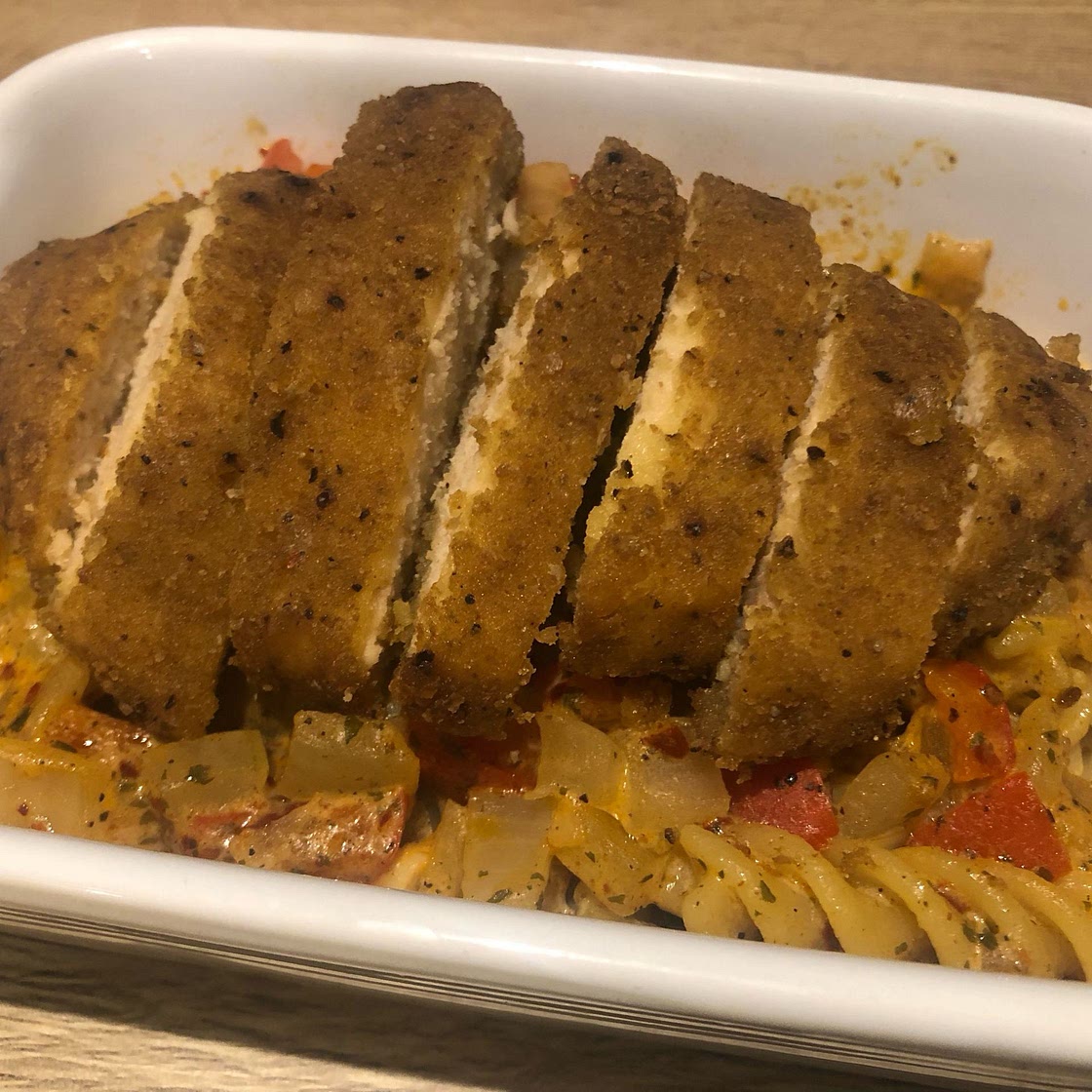 Southern Style Creamy Parmesan Chicken Pasta
