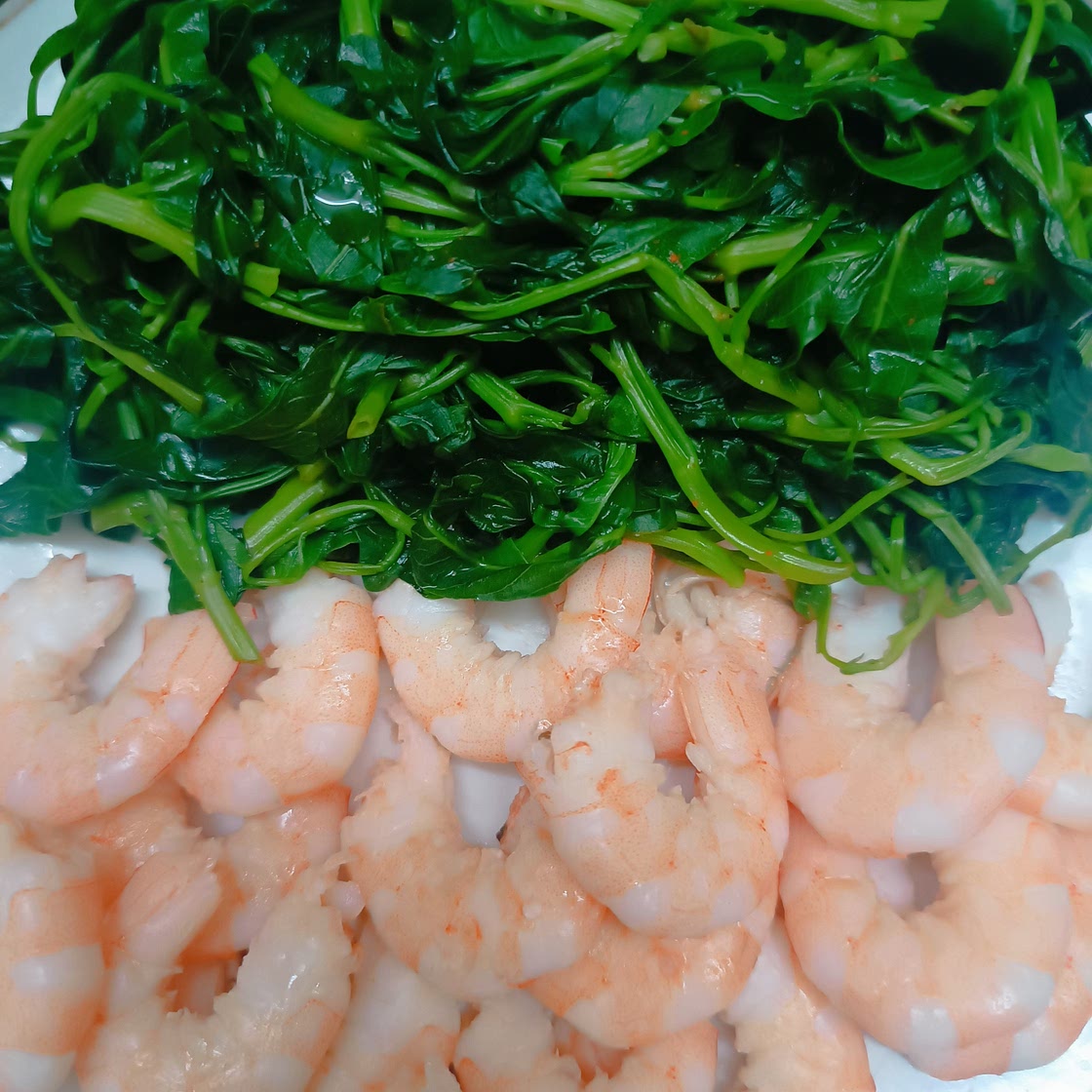 Breakfast With Shrimp And Veggies