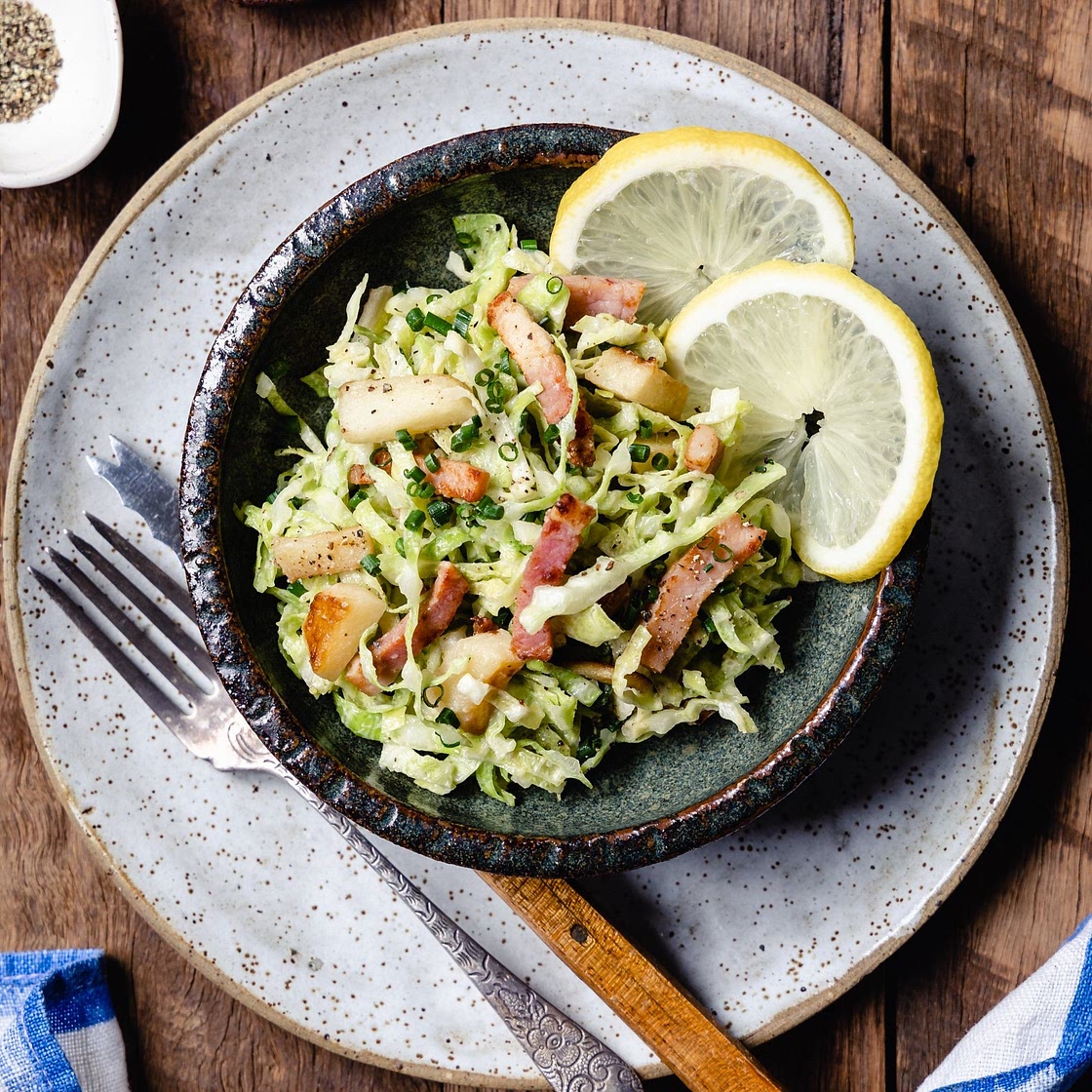 Burgundy style white cabbage salad — French Cooking Academy