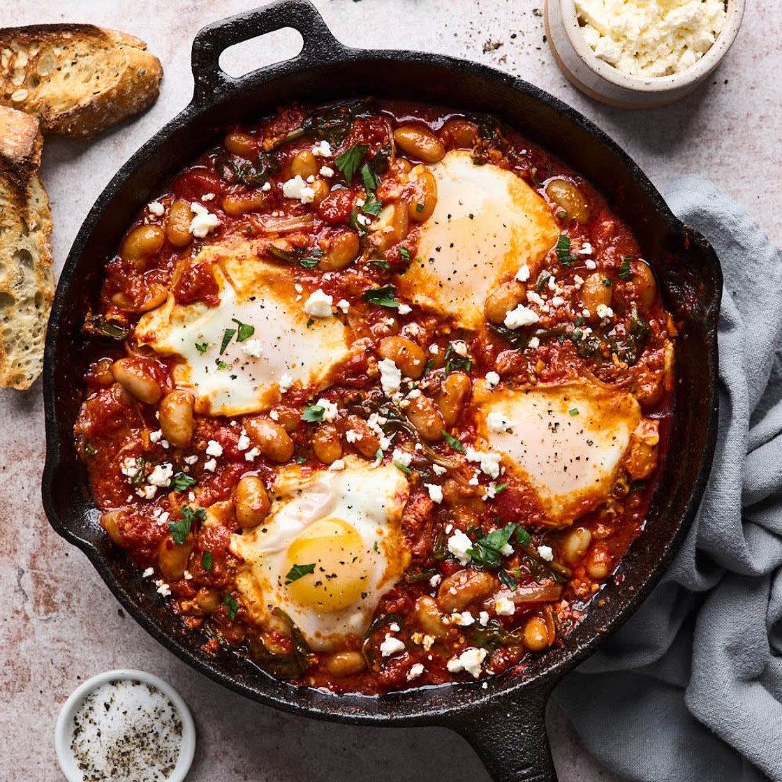 Shakshuka with N’duja and Feta