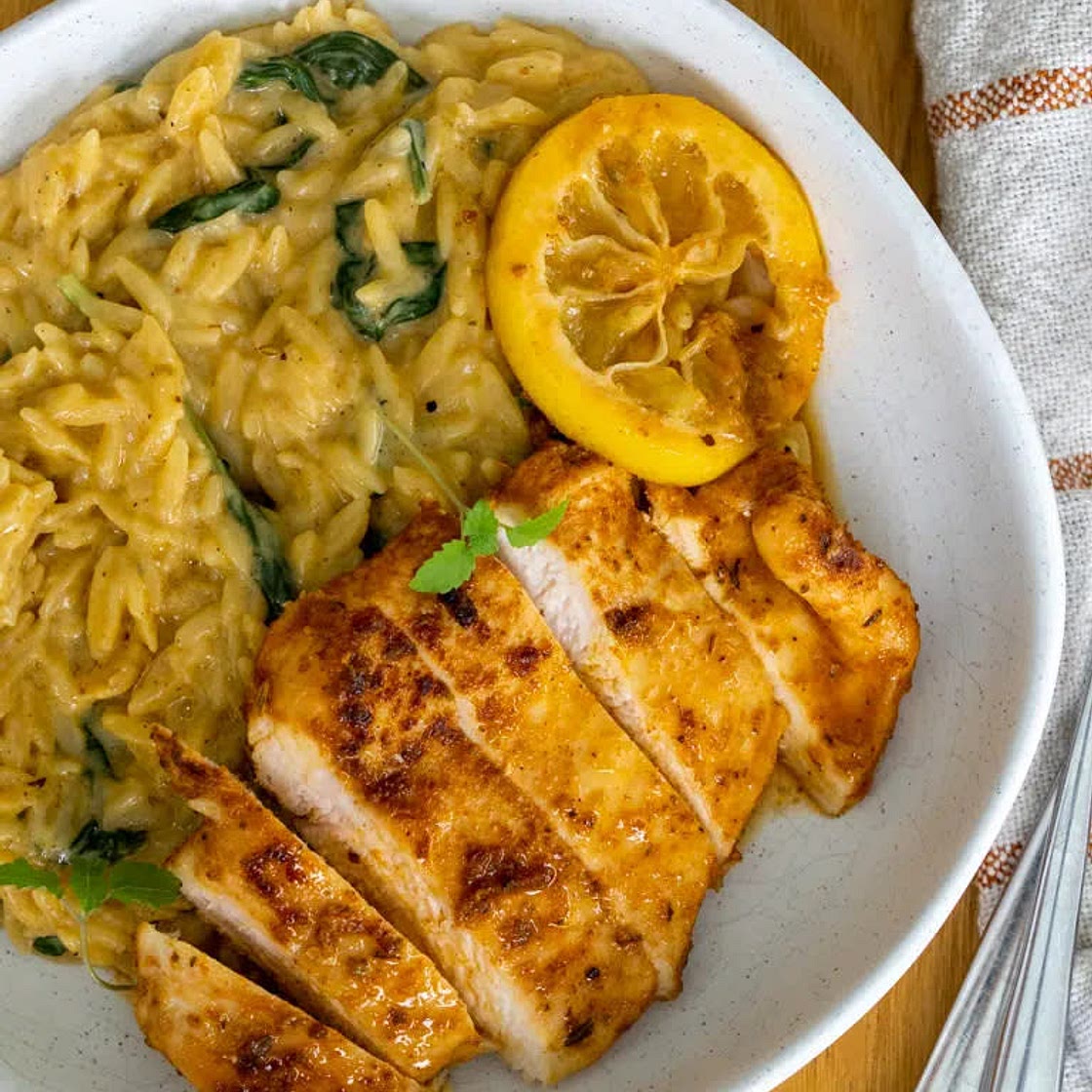 Creamy Lemon Chicken Risoni (Orzo)