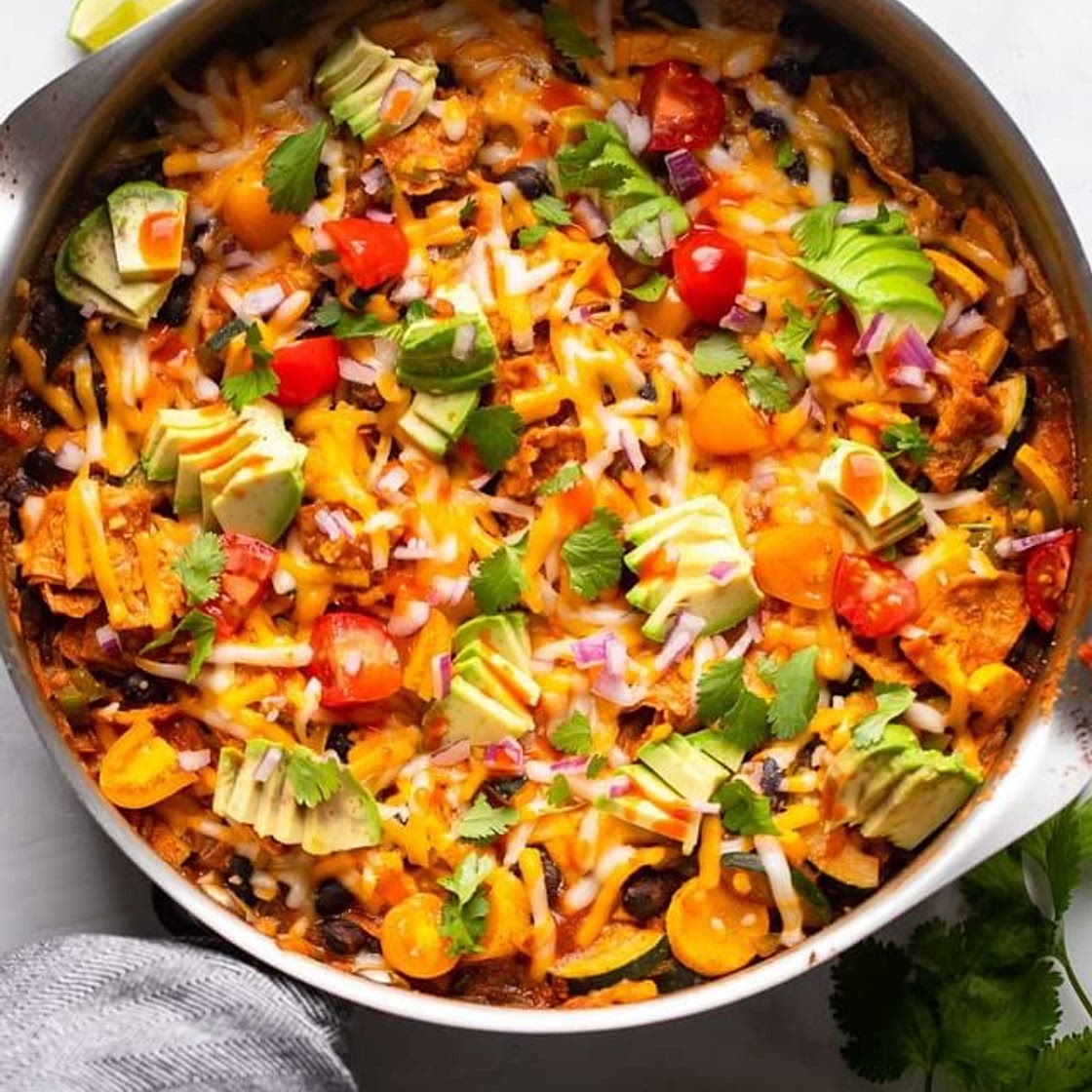 Black bean enchilada skillet 