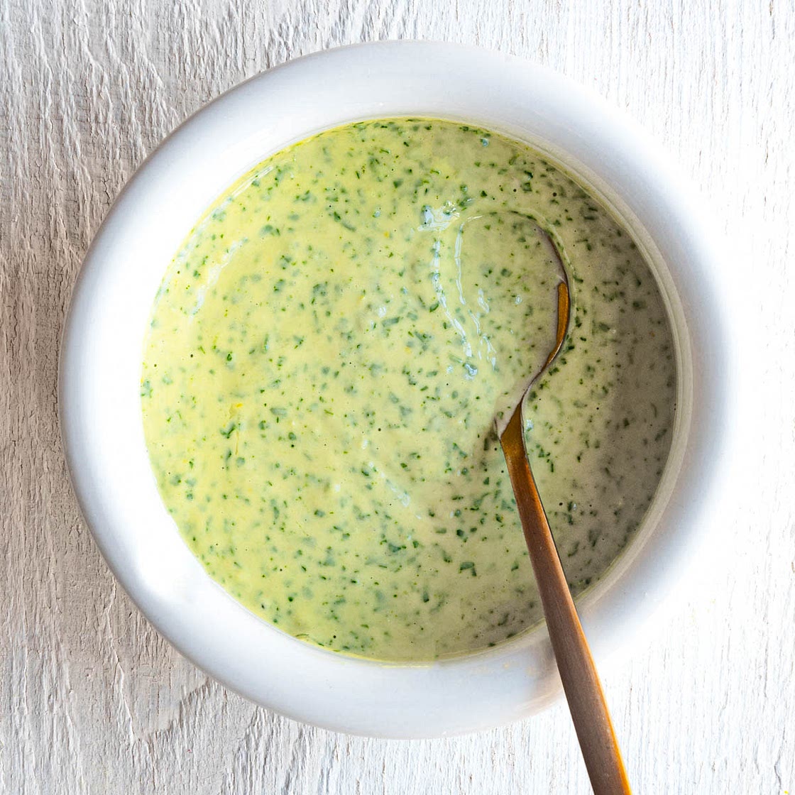 5-Minute Lemon Herb Tahini Recipe