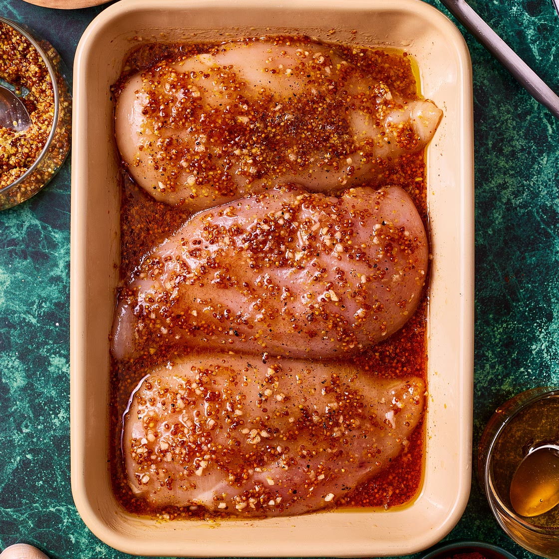 The Best Honey Mustard Chicken Marinade