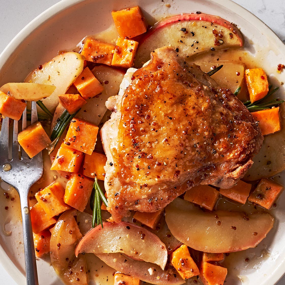 Cider Glazed Chicken Thighs