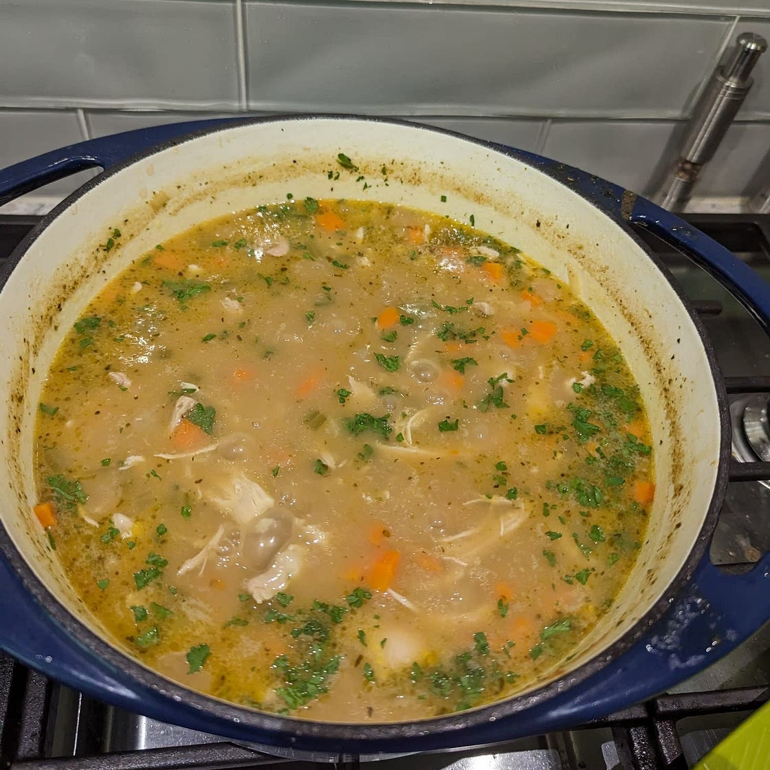 Lemon Chicken Orzo Soup
