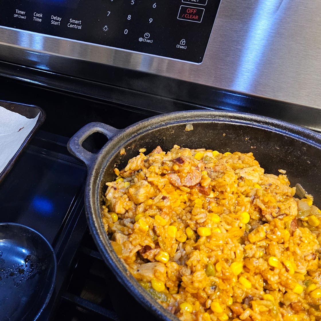 Chicken & chorizo jambalaya