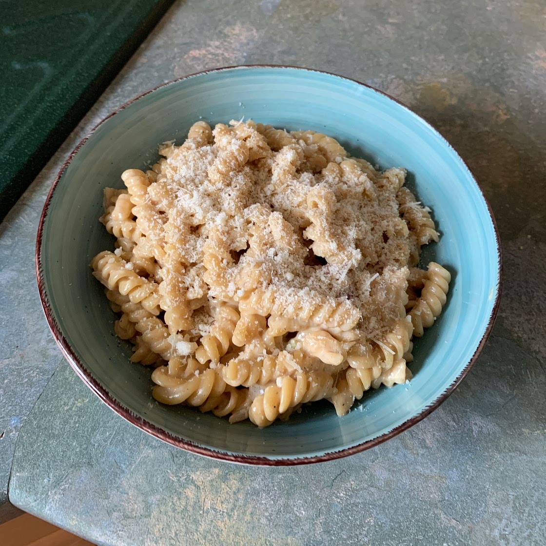 One Pot Miso Parmesan Pasta