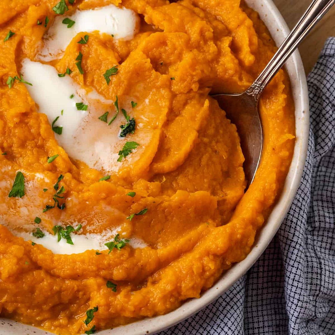 Instant Pot Mashed Sweet Potatoes (Vegan)