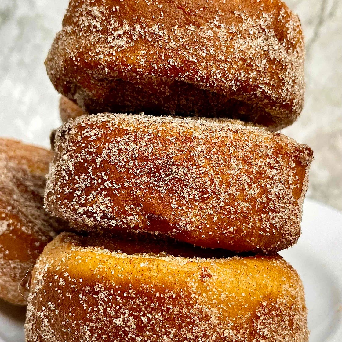 German Apple Donuts - Apfel Krapfen 