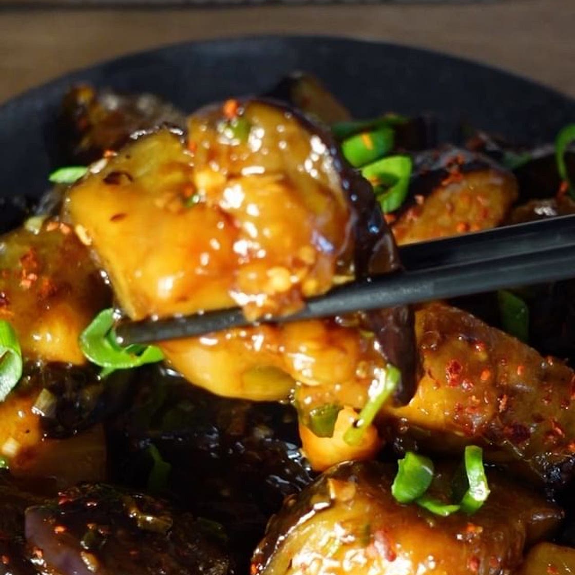 GARLIC EGGPLANT 🧄 (Chinese inspired 🇨🇳)