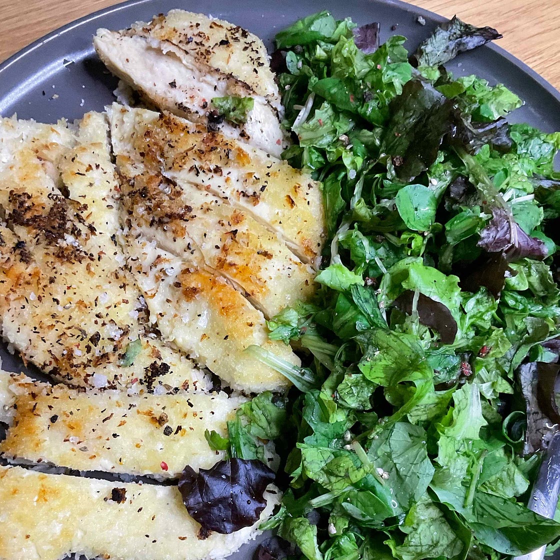 Crispy garlicky chicken