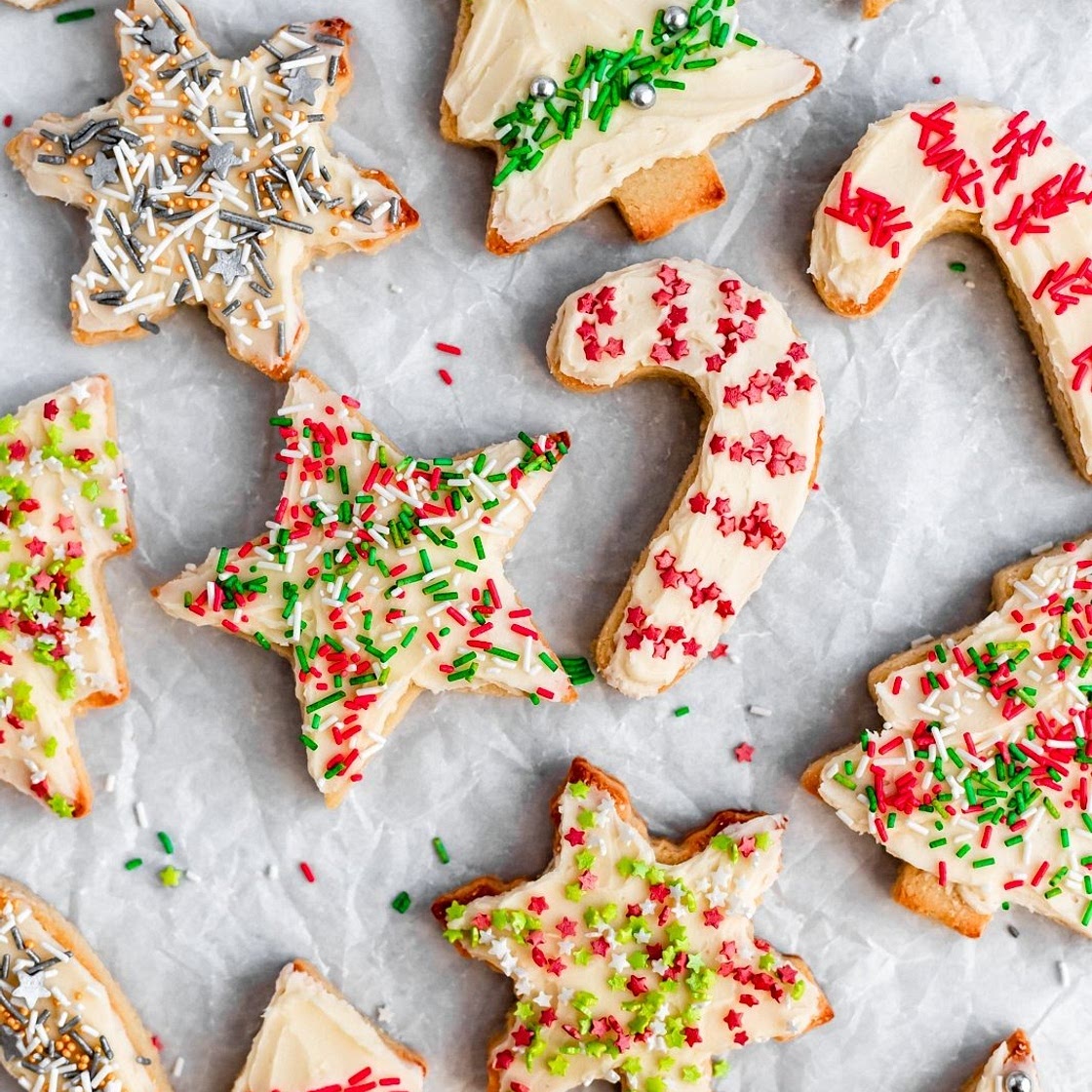 Soft Cut Out Sugar Cookies (gluten free, grain free, paleo friendly)