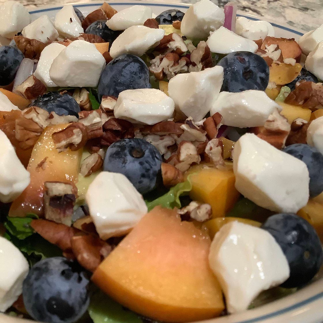Peach and Blueberry Salad
