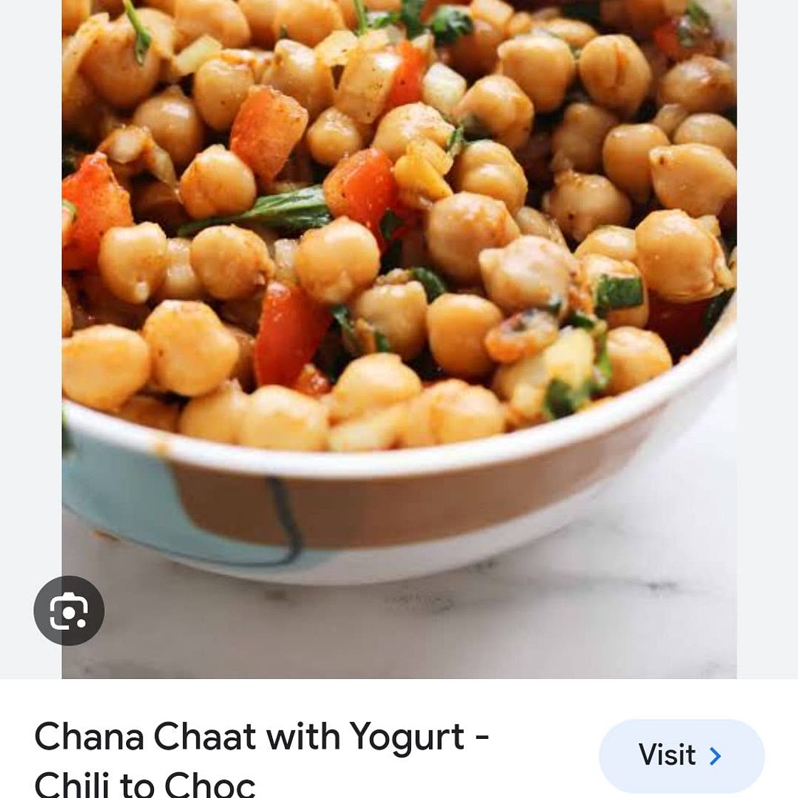Chana chaat