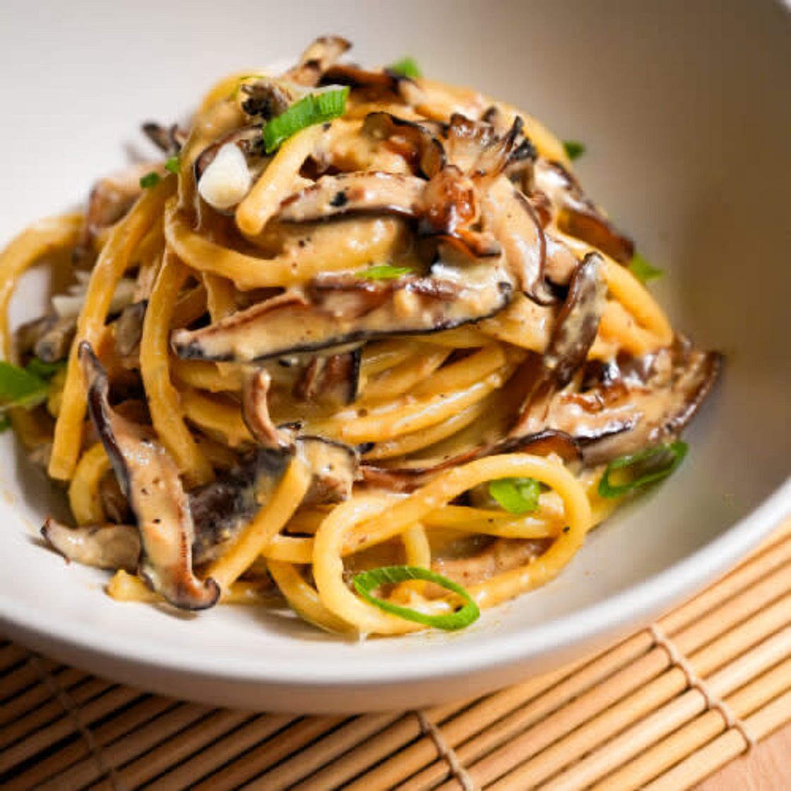 Miso Mushroom Bucatini