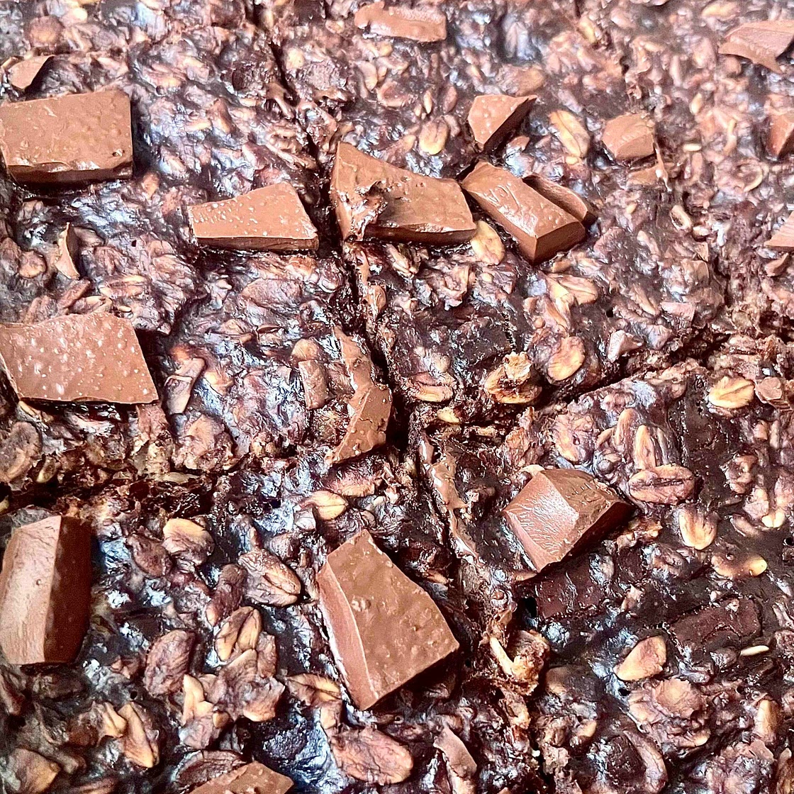 Gluten Free Banana Oat Brownies 