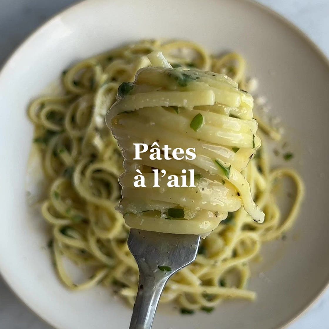 Pâtes à l'ail de @totocuistot