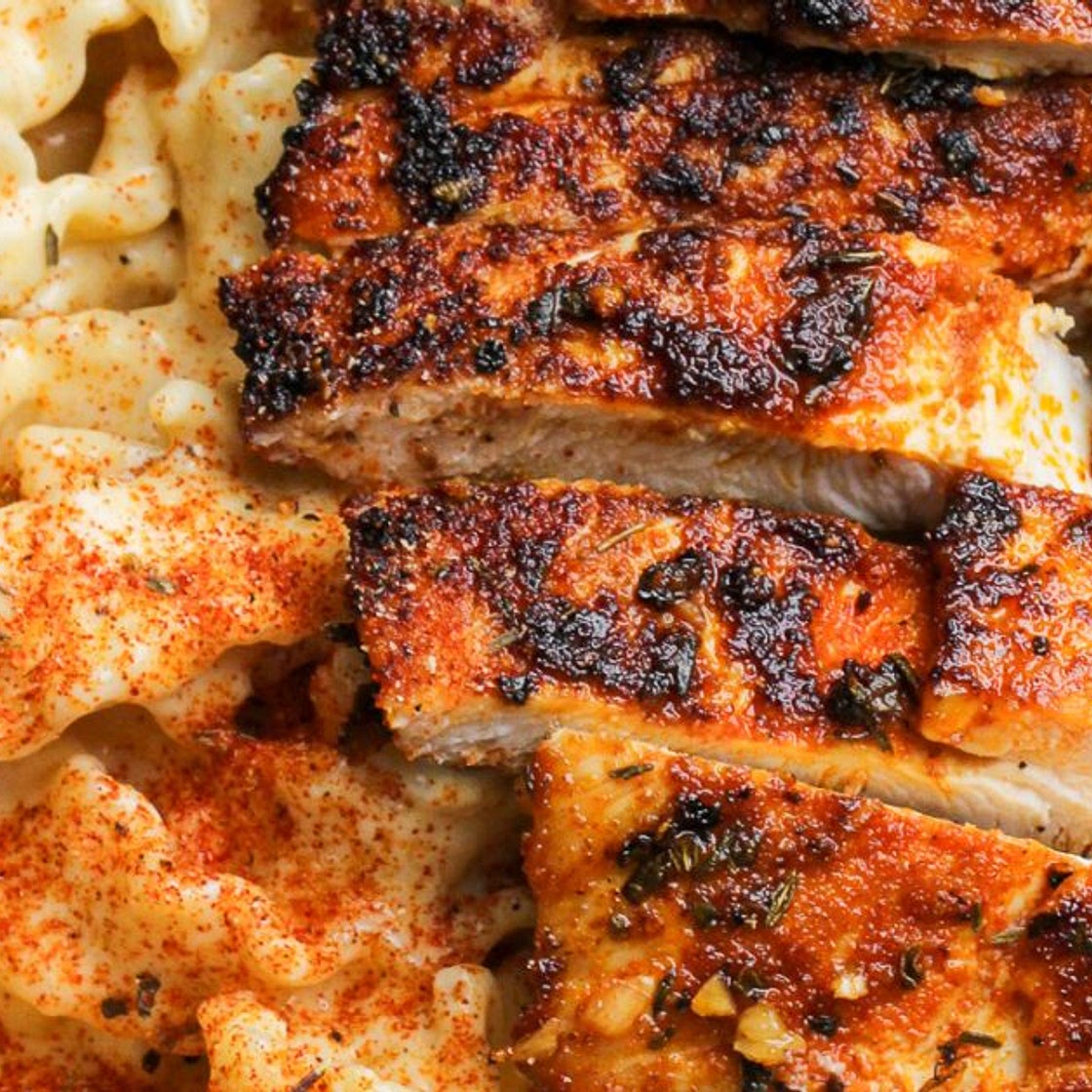 Blackened Cajun Chicken Alfredo – Bad Batch Baking - Restaurant.
