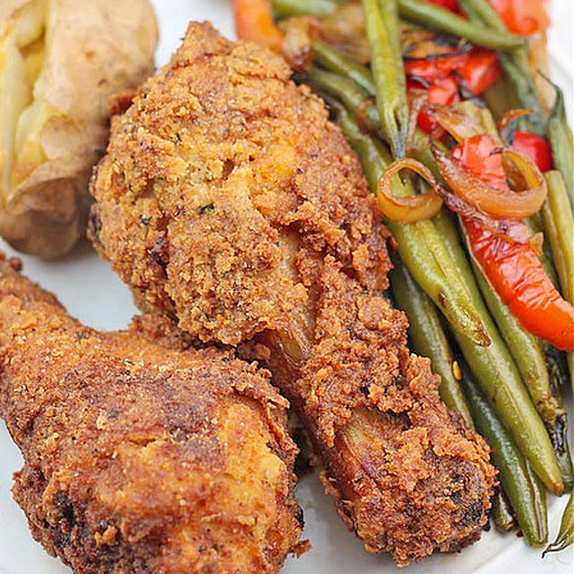 Oven Fried Buttermilk Chicken