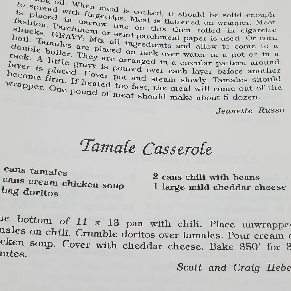 Tamale Casserole