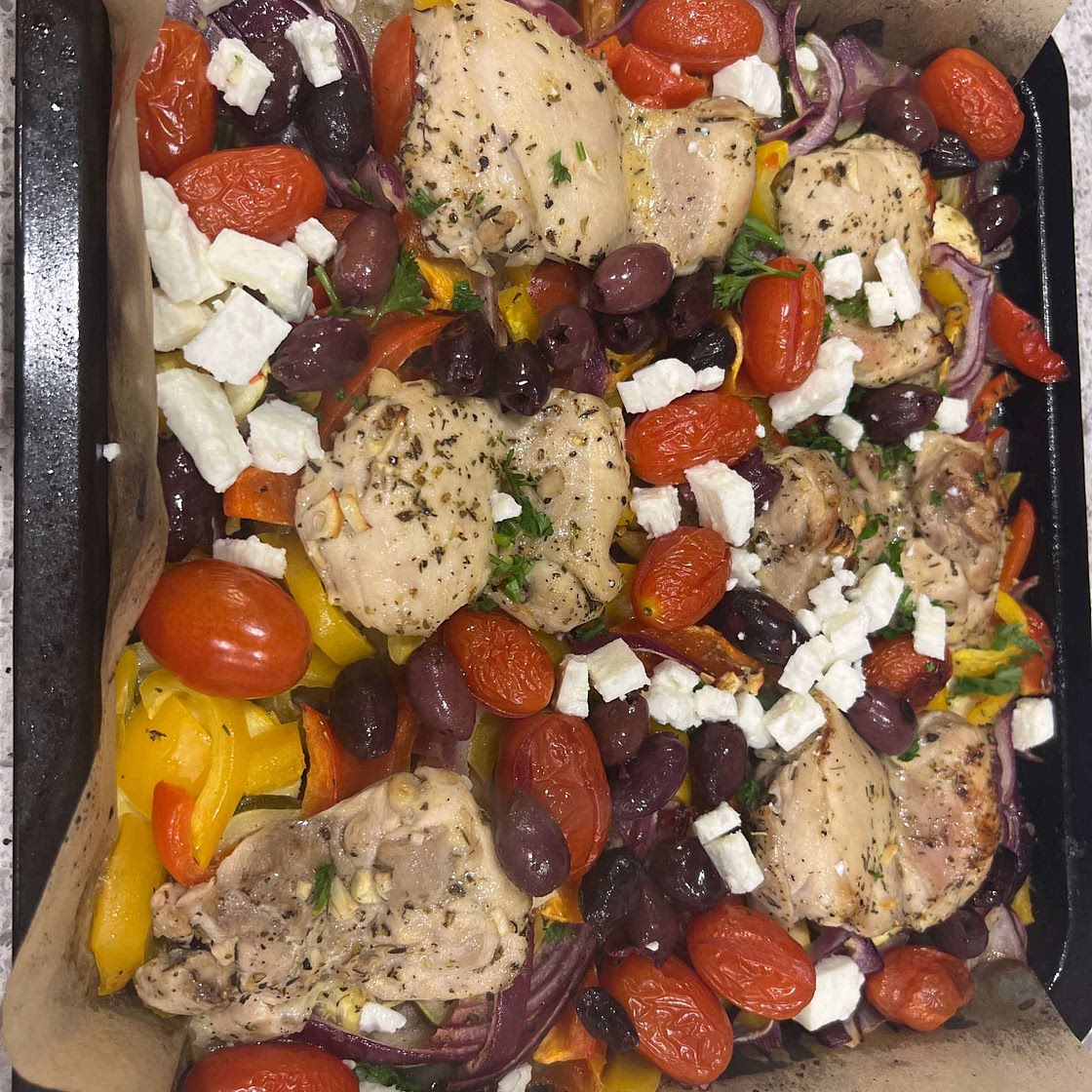 Greek Sheet Pan Chicken Dinner