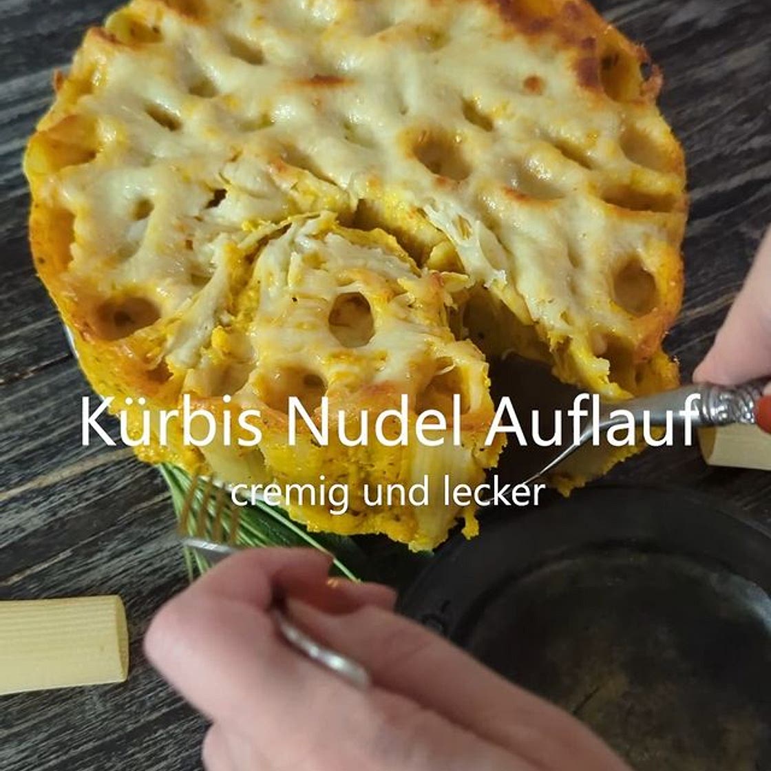 Kürbis Nudel Auflauf