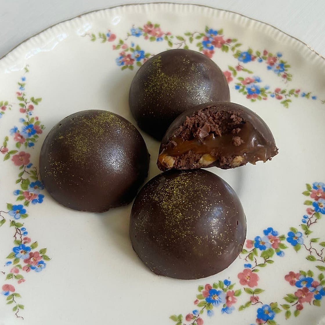 Salted Caramel Hazelnut Bonbons