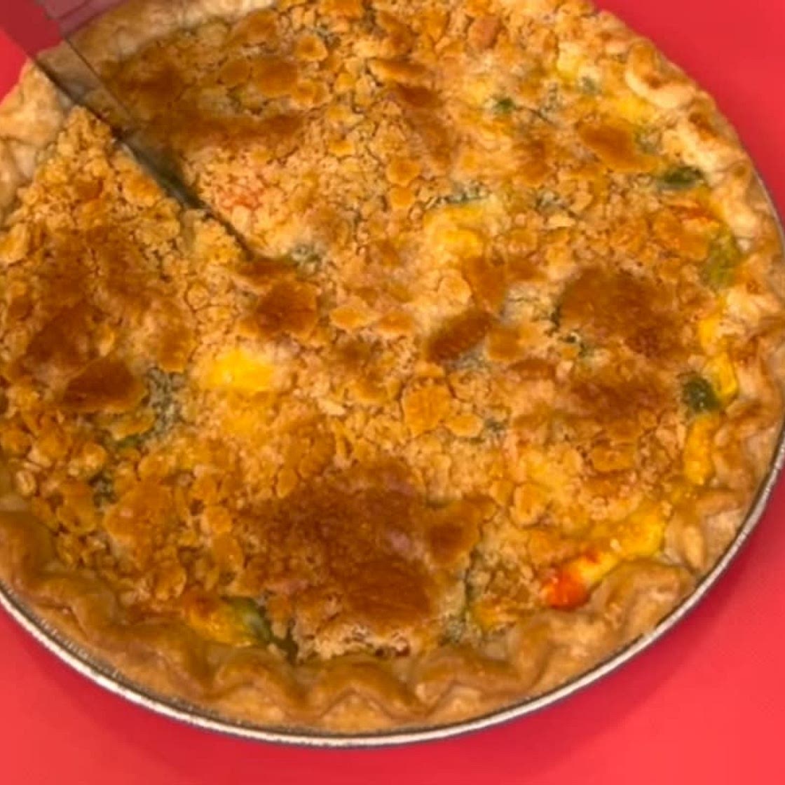 EASY CHEESY CHICKEN POT PIE