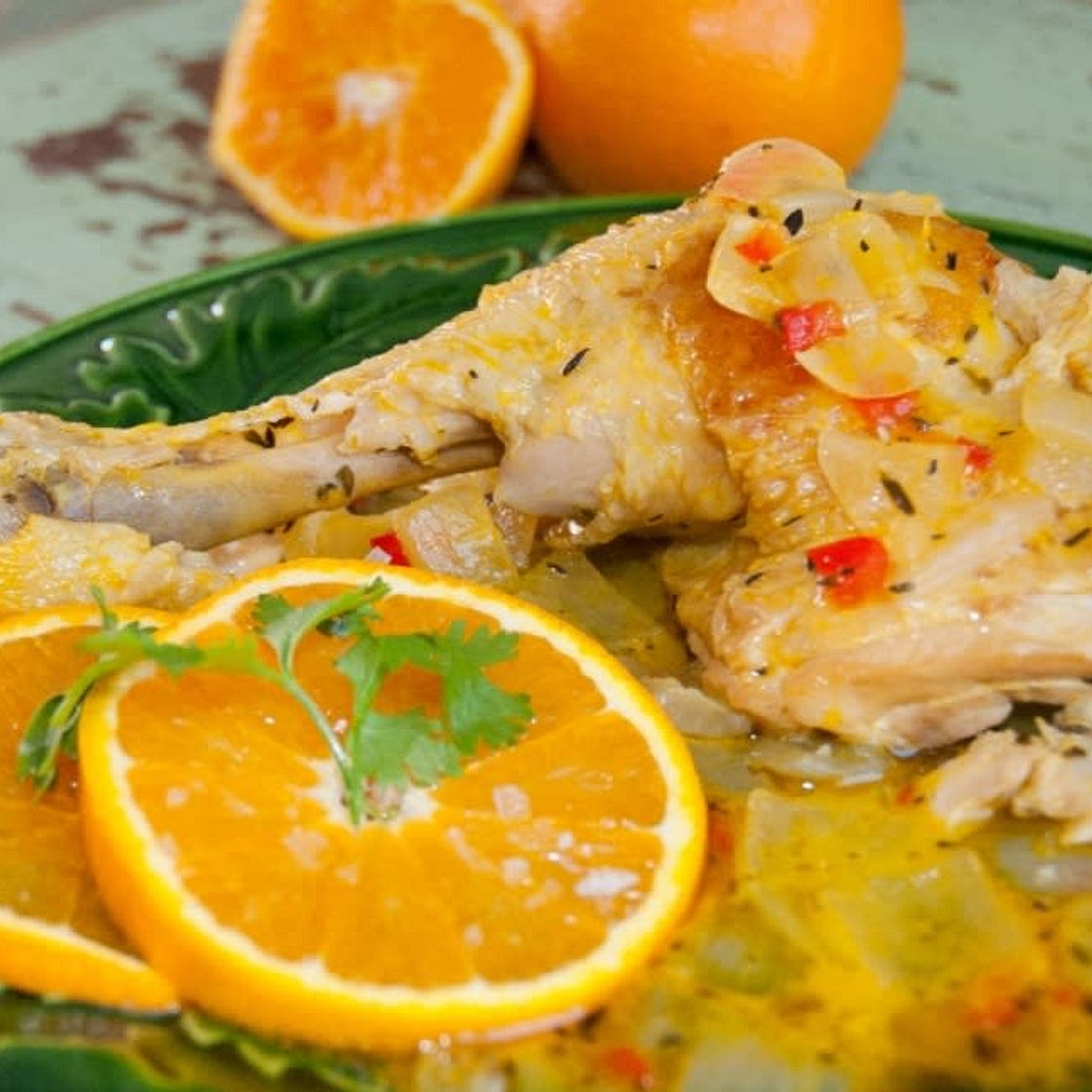 Pollo a la naranja