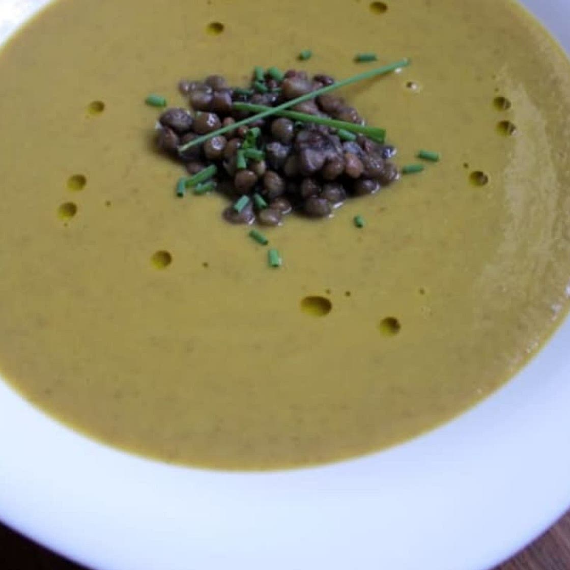 Sopa de zanahoria y lentejas