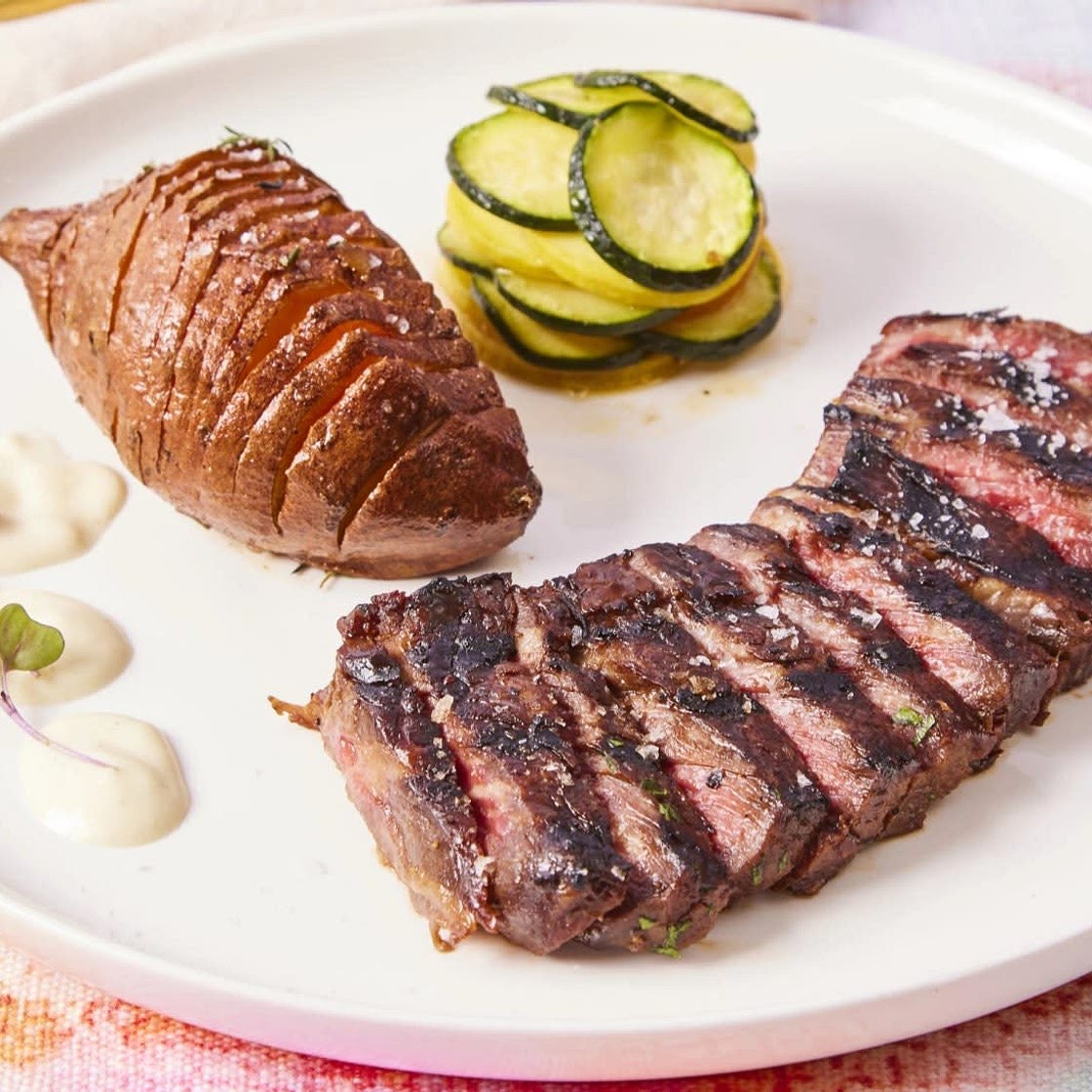 Garlic Teriyaki Strip Steak 
