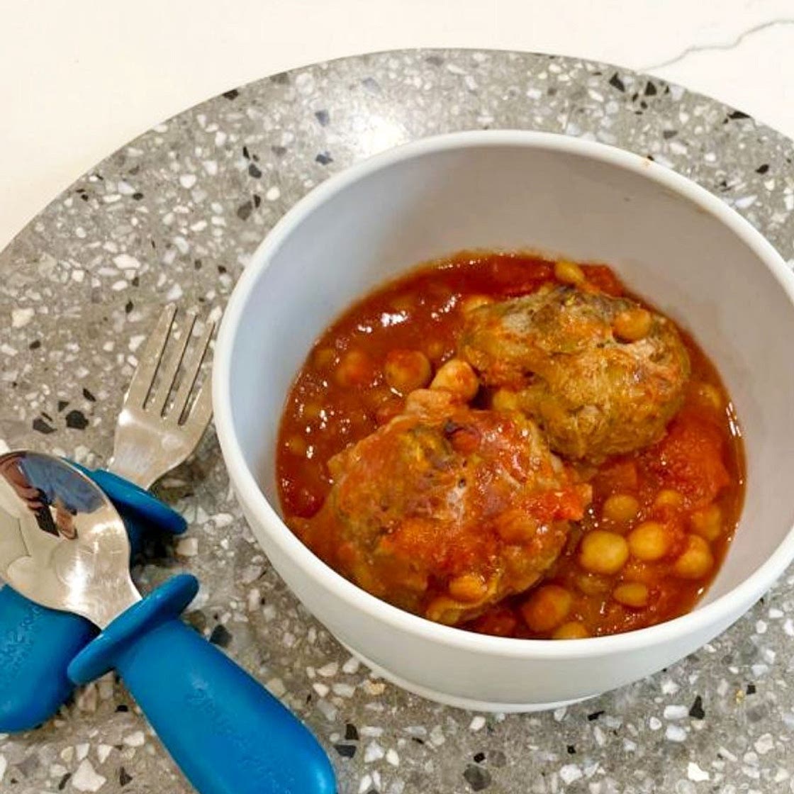 Moroccan Lamb Meatball with Chickpeas