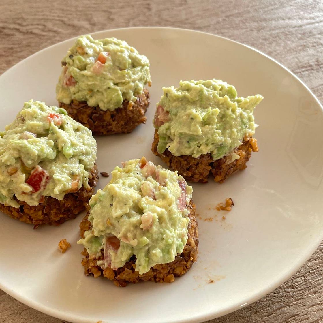 Rohe Walnuss-Leinsamen-Burger