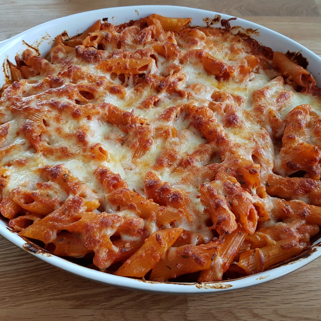 Tomaten-Nudelauflauf