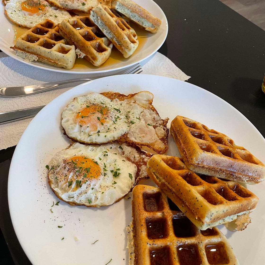 Lemon Poppy Seed Waffles