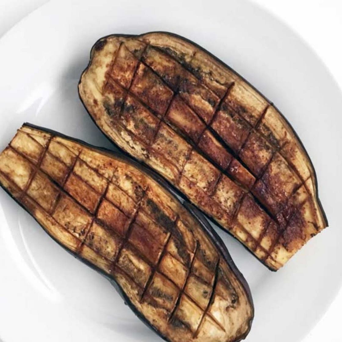 Berenjena asada al curry