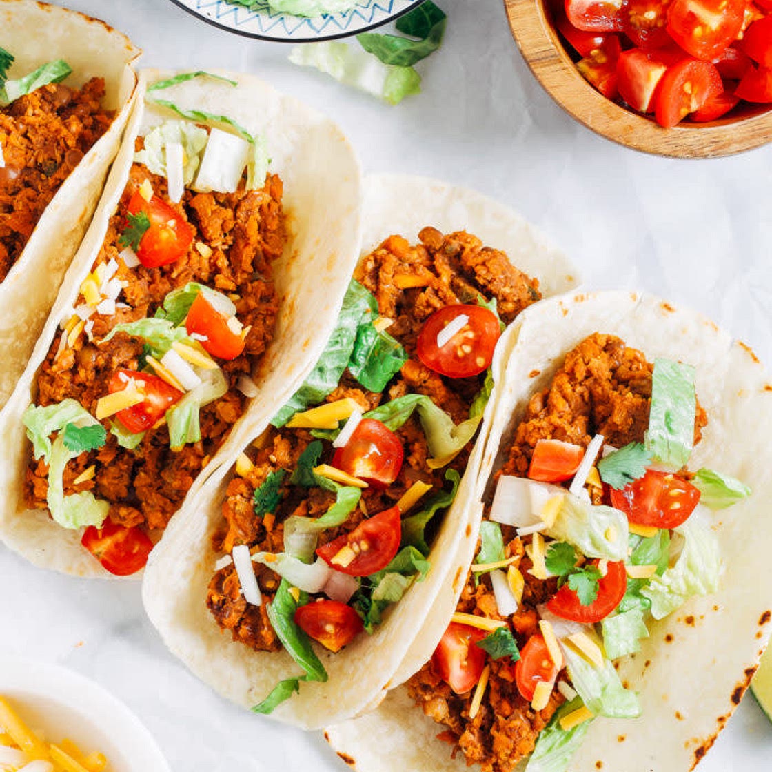 Lentil Taco Skillet