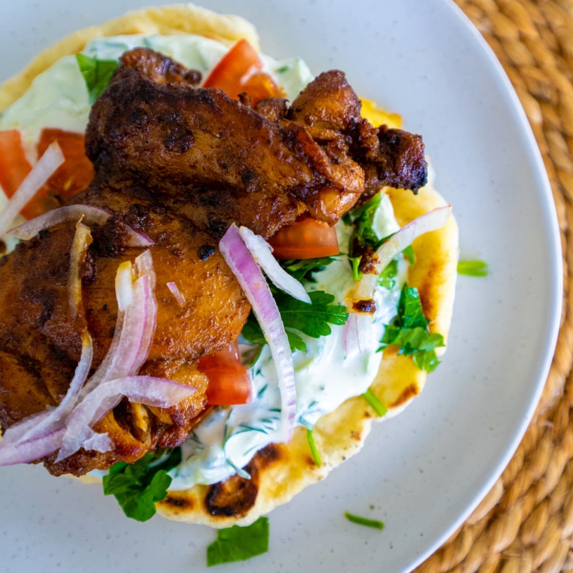 Chicken Tzatziki Wraps