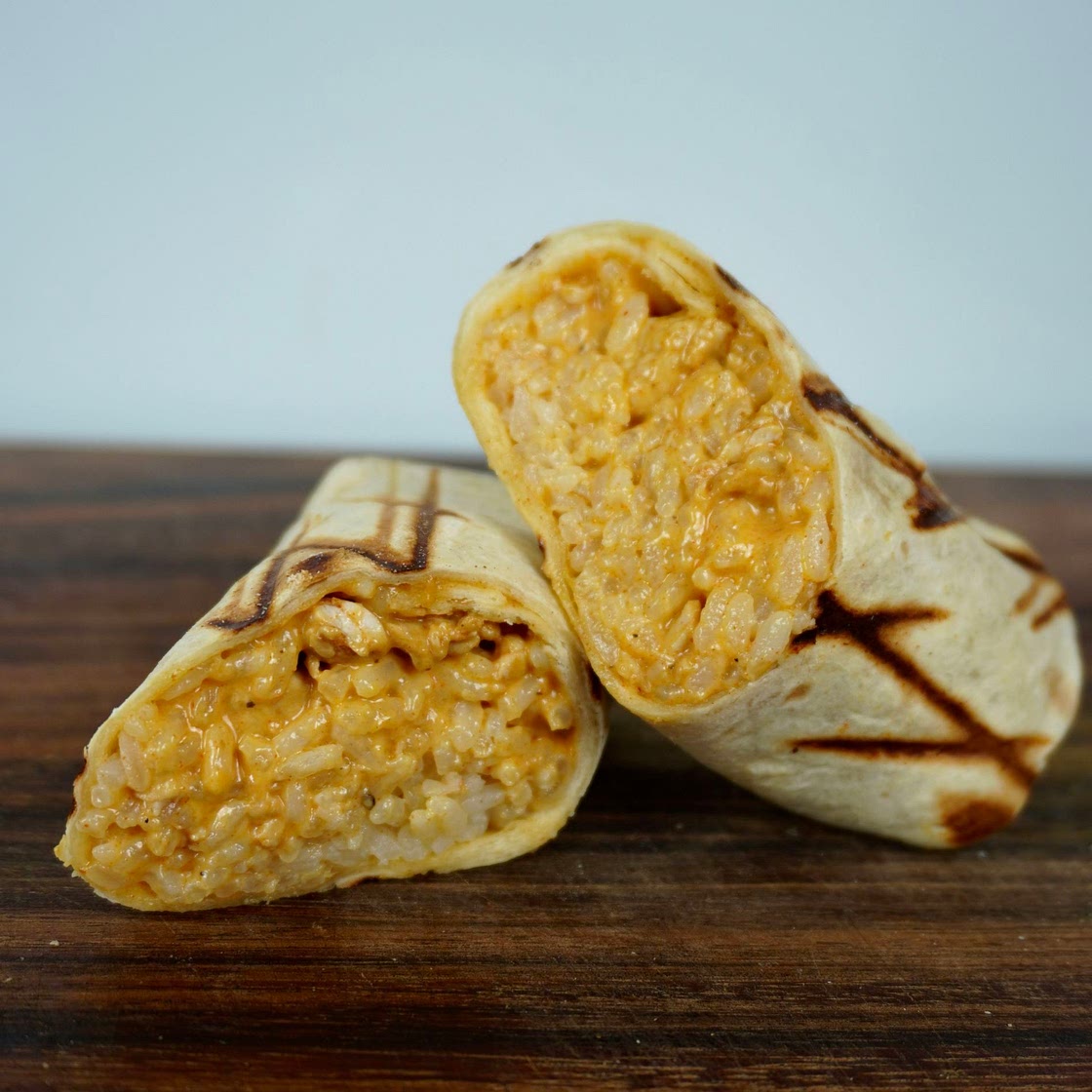 Buffalo chicken burrito