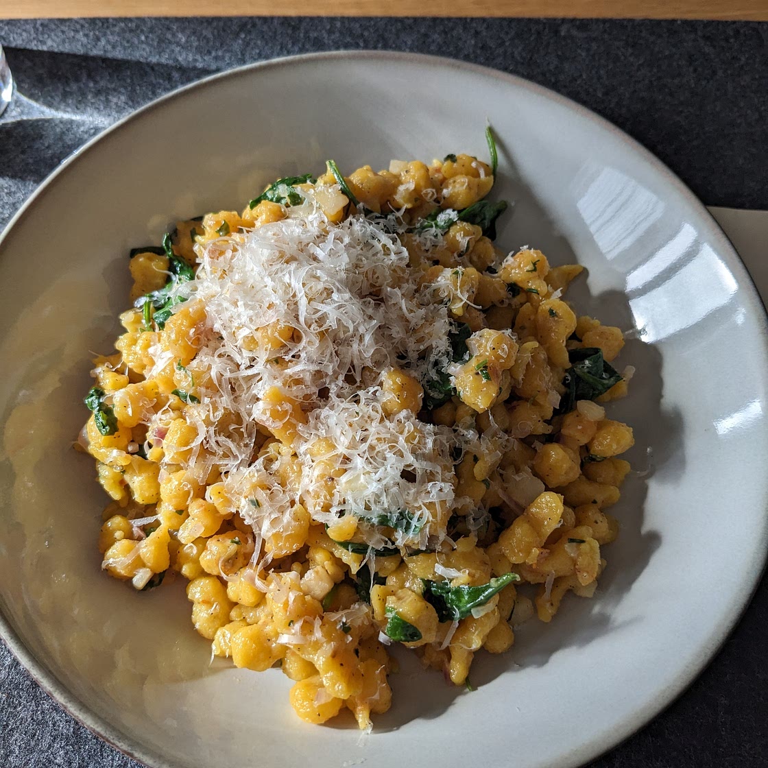 Kürbisspätzle a la St. Martins Therme