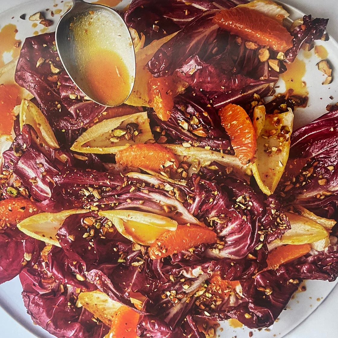 Citrus & Saffraan met bittere sla