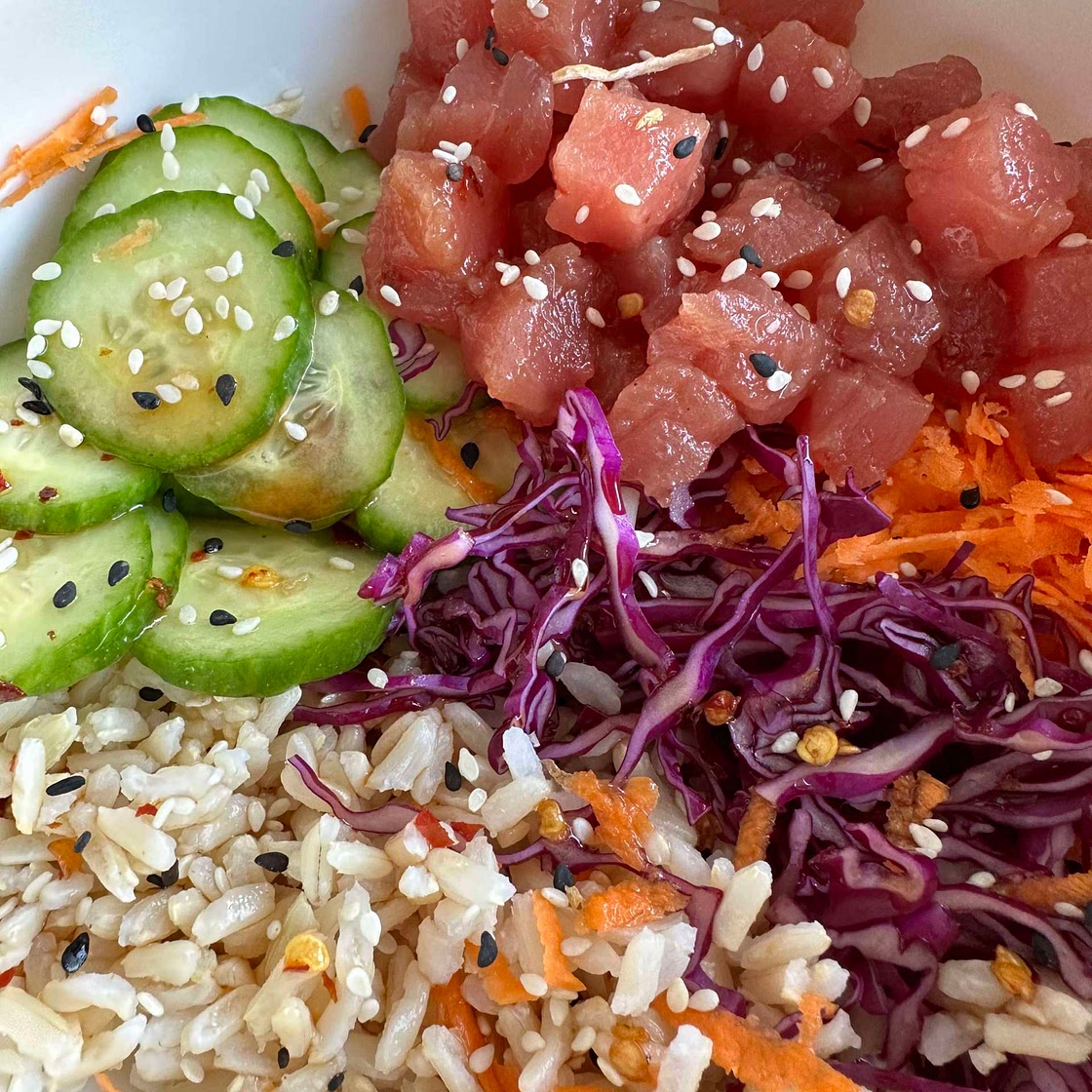 Tuna poke bowl